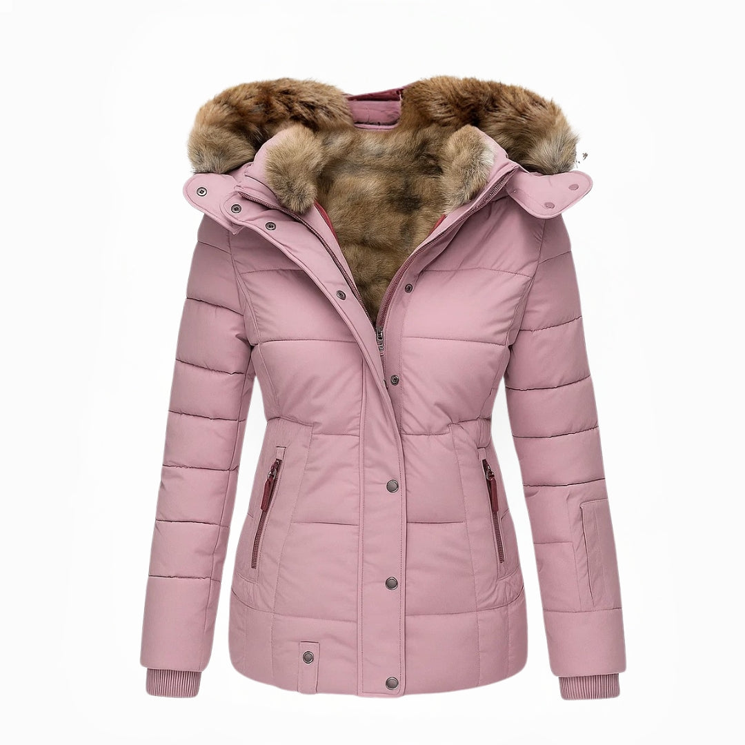 Valenne™ | Warm fur-lined winter coat