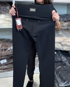 Elegant Pants with Drawstring and Elastic Waist