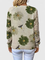 Noelle – Floral Knit Sweater