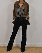 Elvira™ | Geometric Women V-Neck Blouse