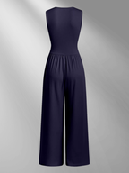 CHARITY™ | Chic Sleeveless Wide-Leg Jumpsuit