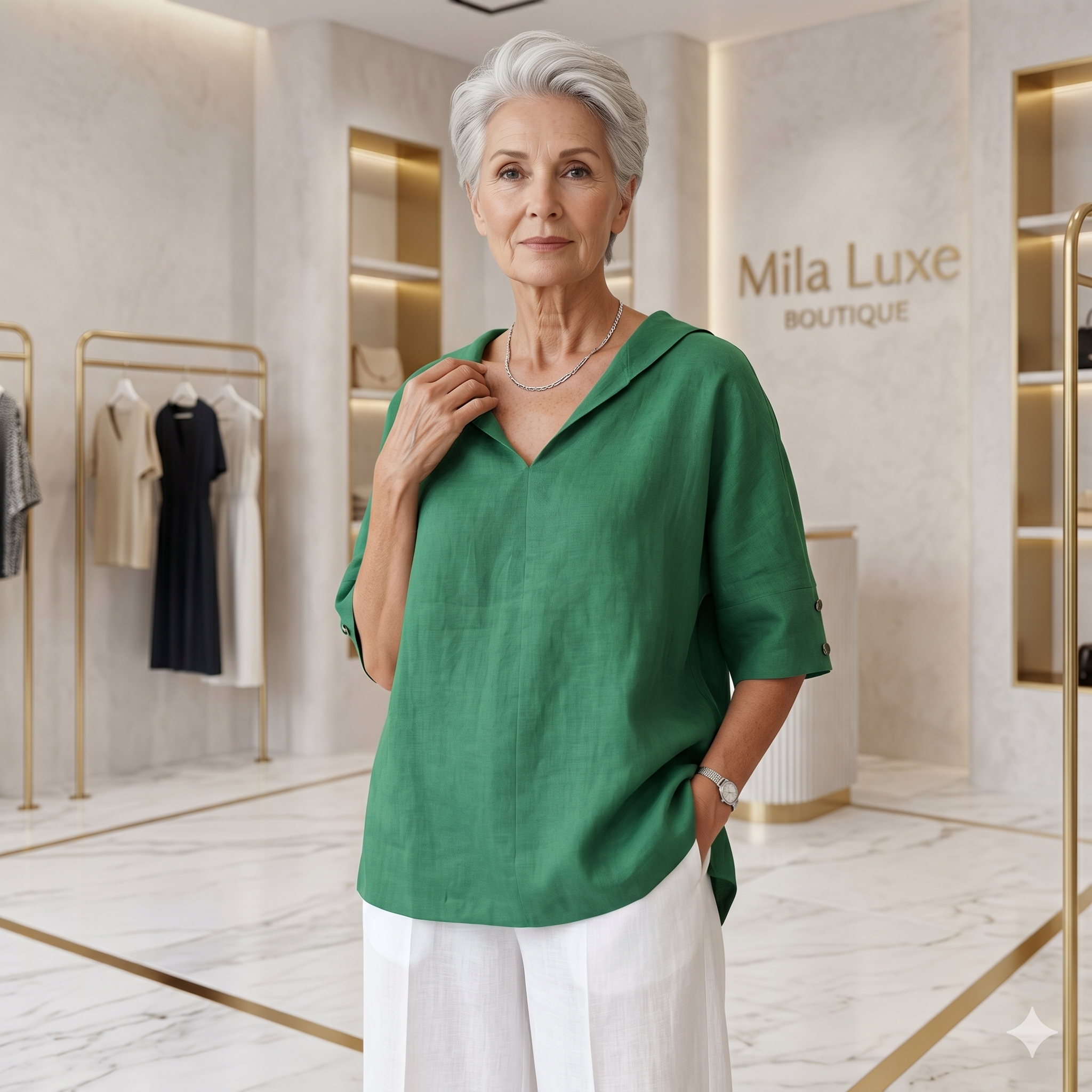 Alexa - Linen Blouse