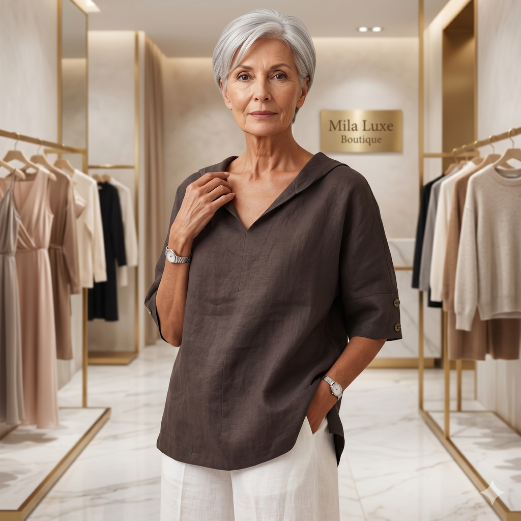Alexa - Linen Blouse