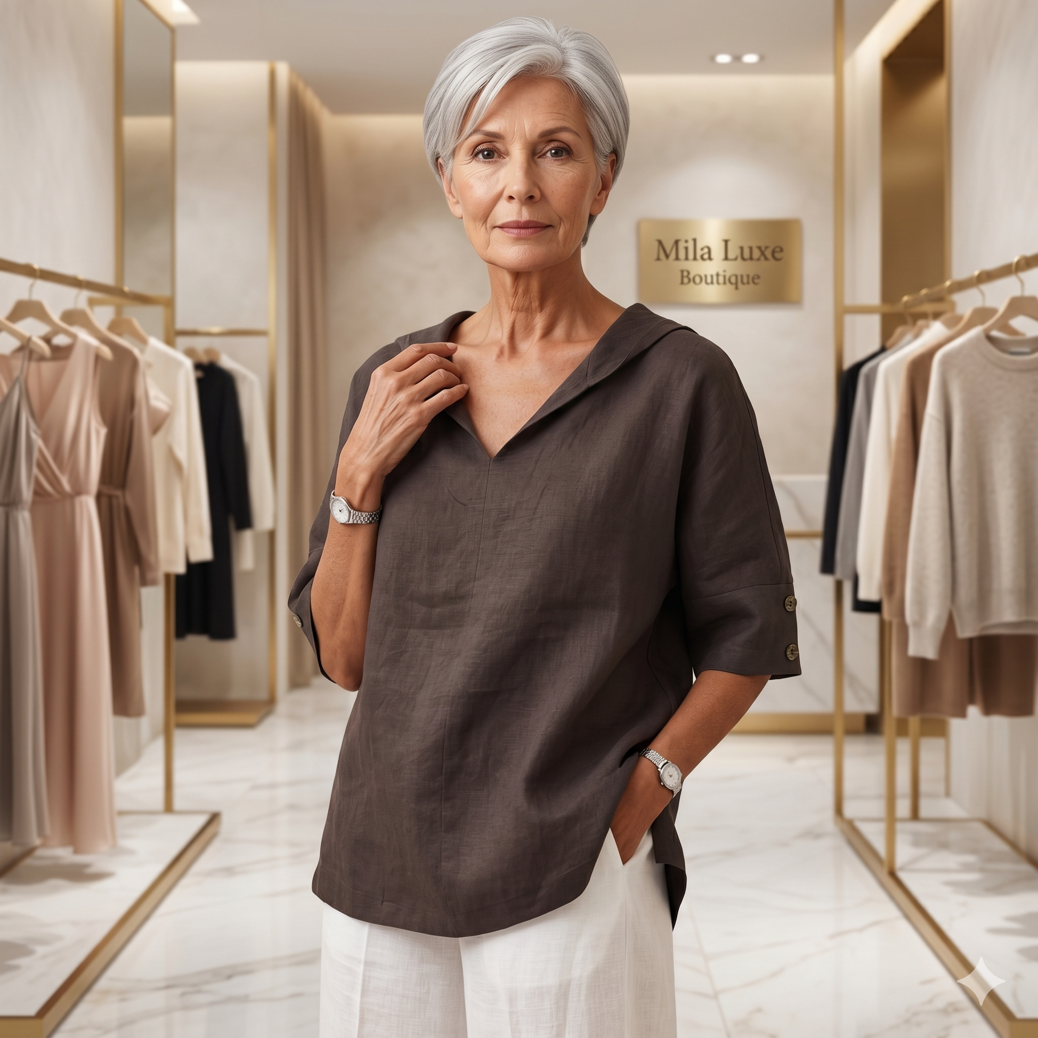 Alexa - Linen Blouse
