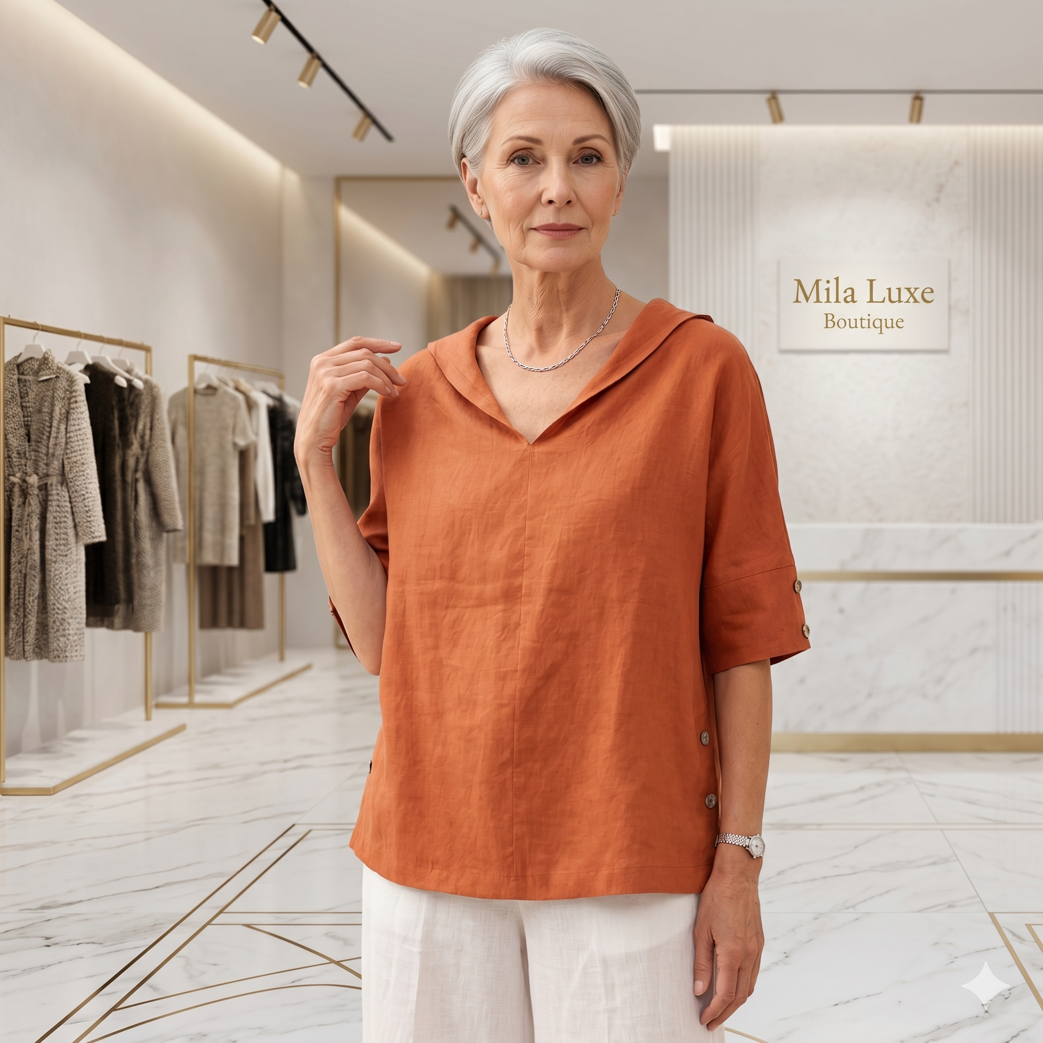 Alexa - Linen Blouse