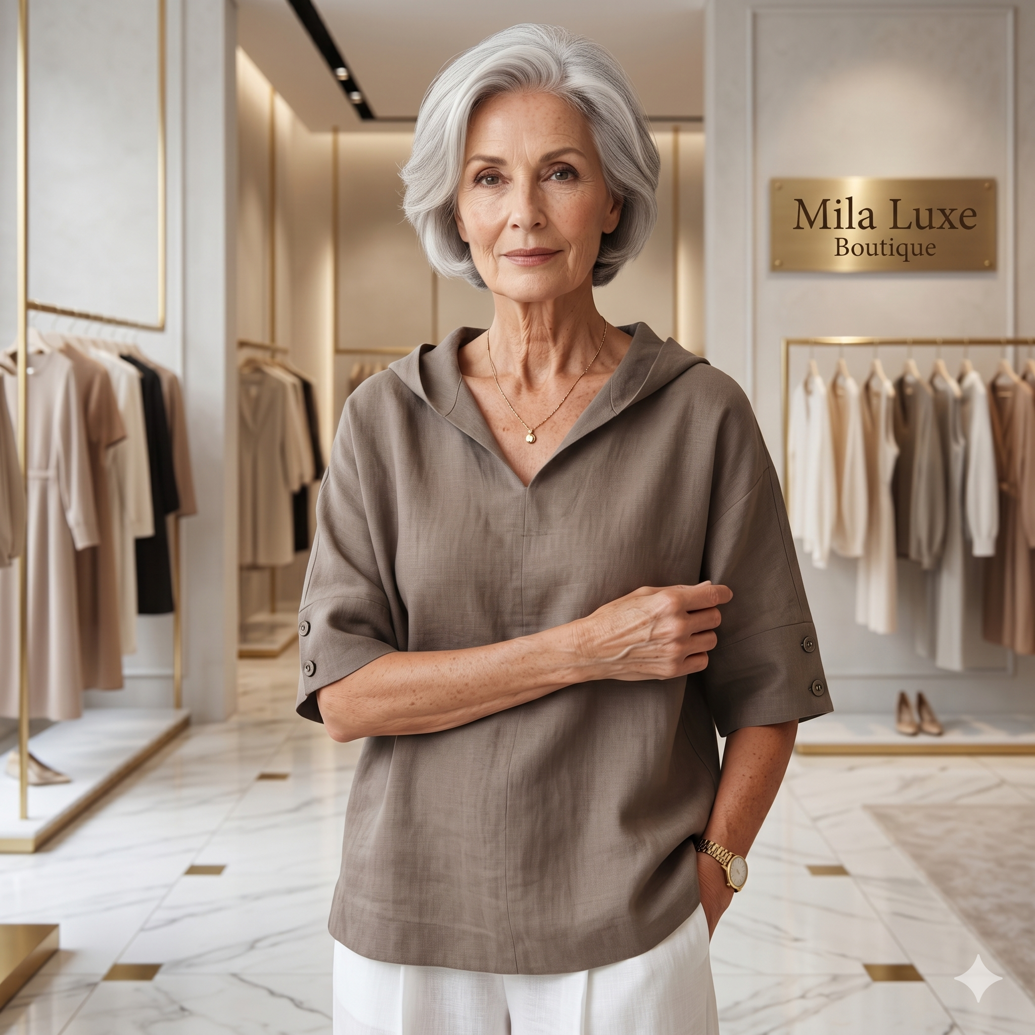 Alexa - Linen Blouse