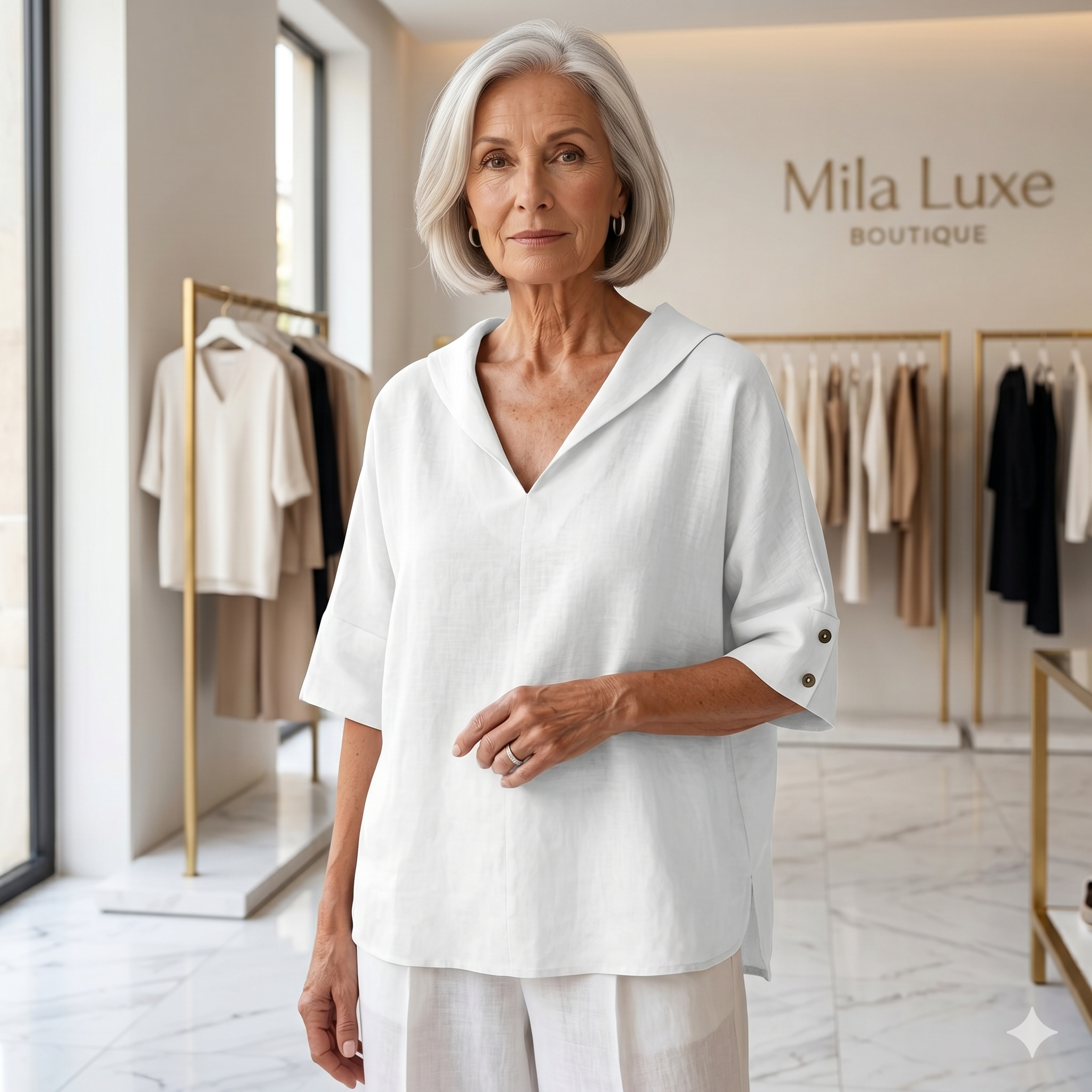 Alexa - Linen Blouse
