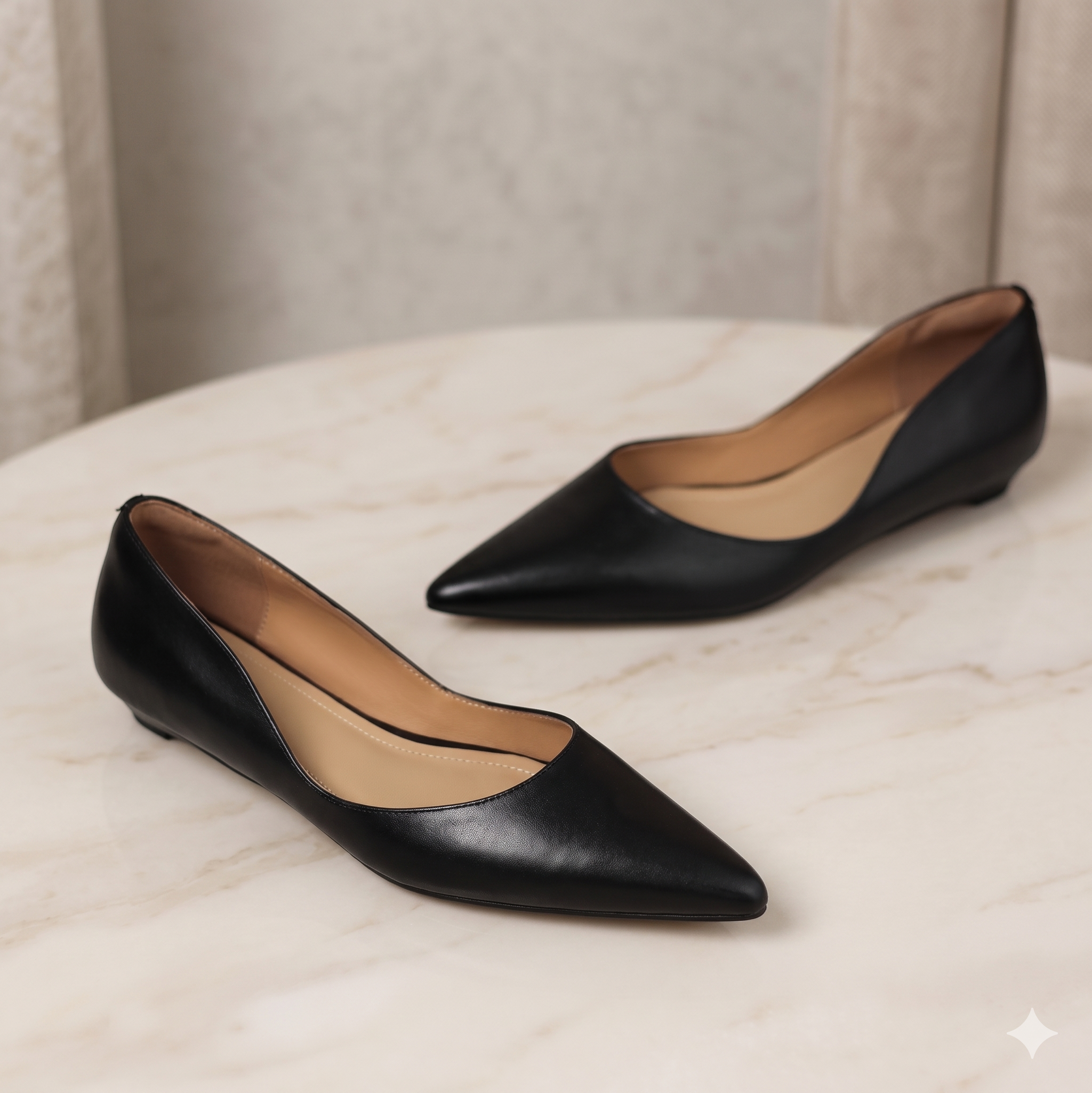 Arla Genuine Leather Flats