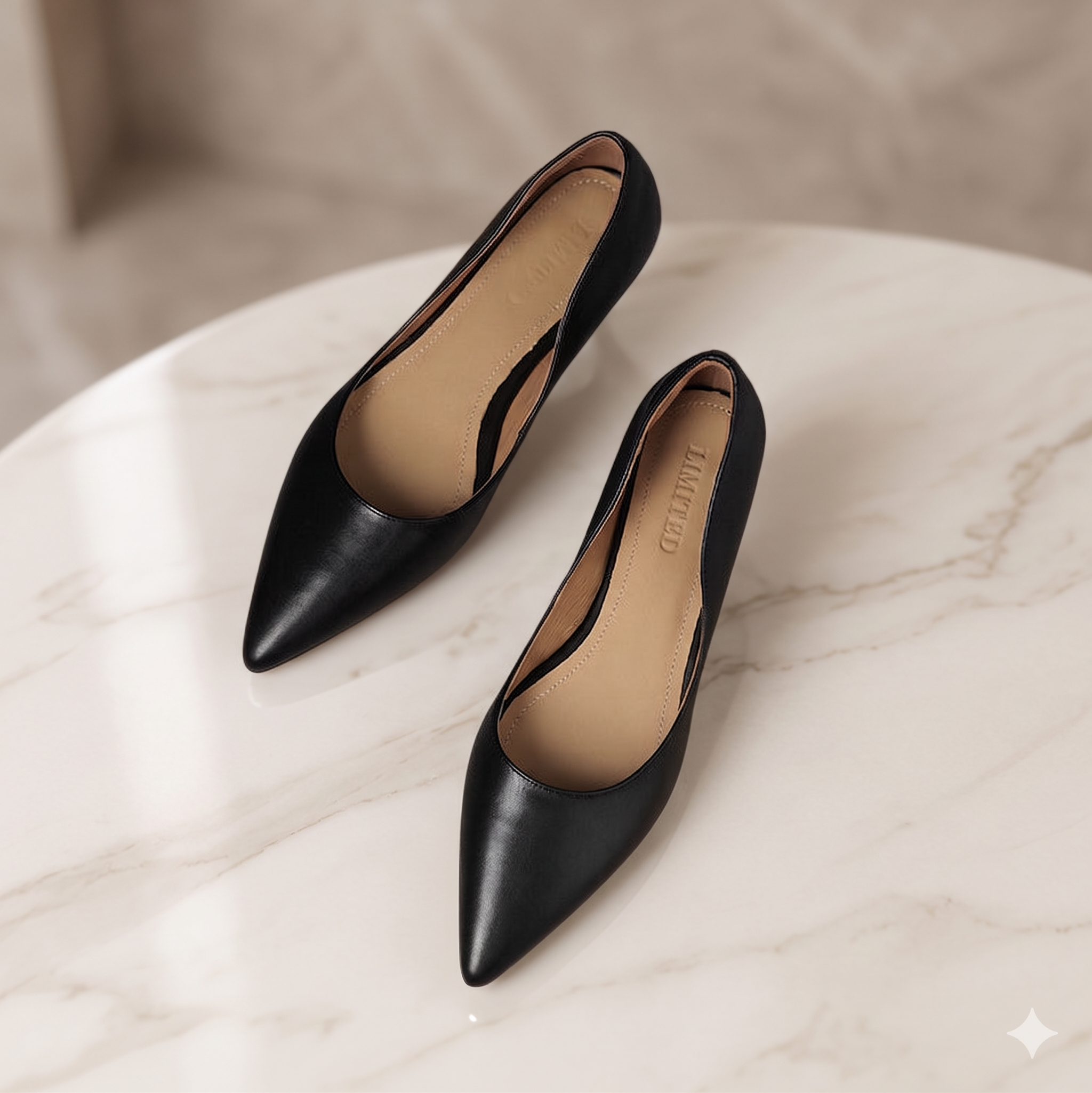 Arla Genuine Leather Flats