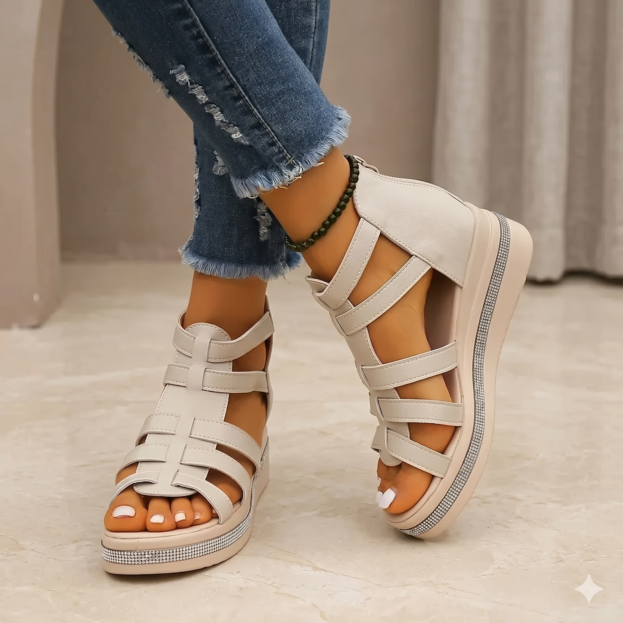Axelle | Elegant Wedge Sandals
