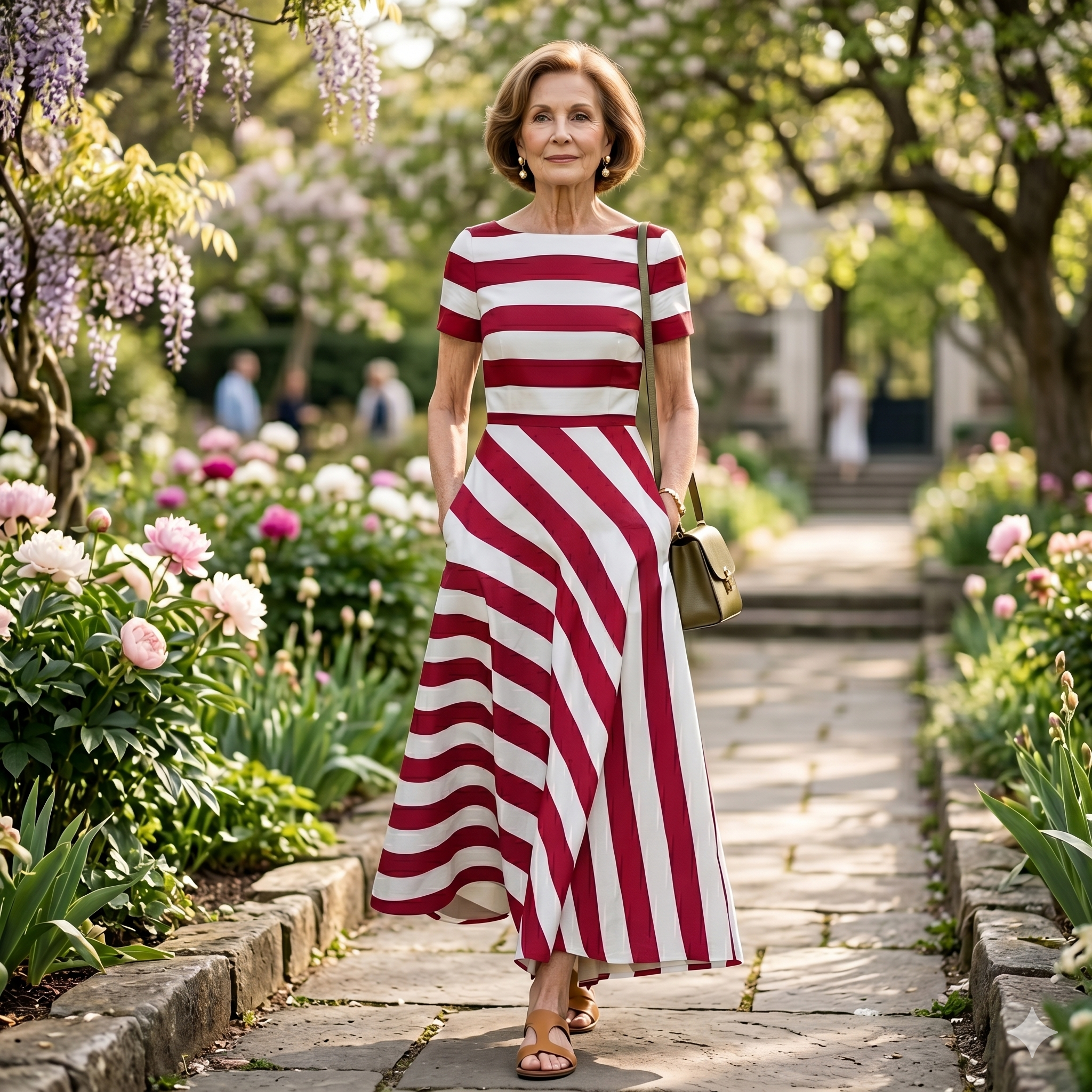 Bella | Classic Striped Maxi Dress