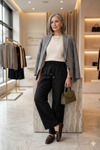 Evelyn | Wide-Leg Drawstring Trousers