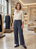 Evelyn | Wide-Leg Drawstring Trousers
