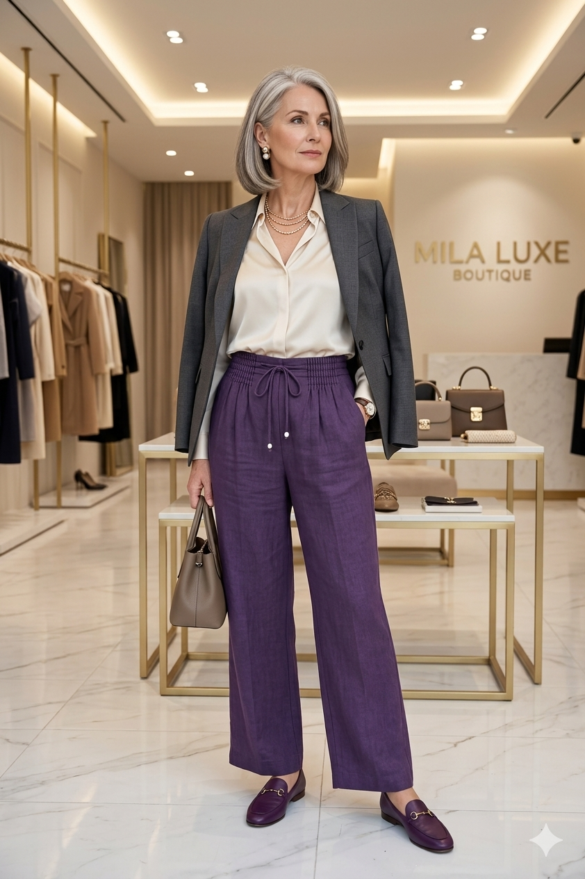 Evelyn | Wide-Leg Drawstring Trousers
