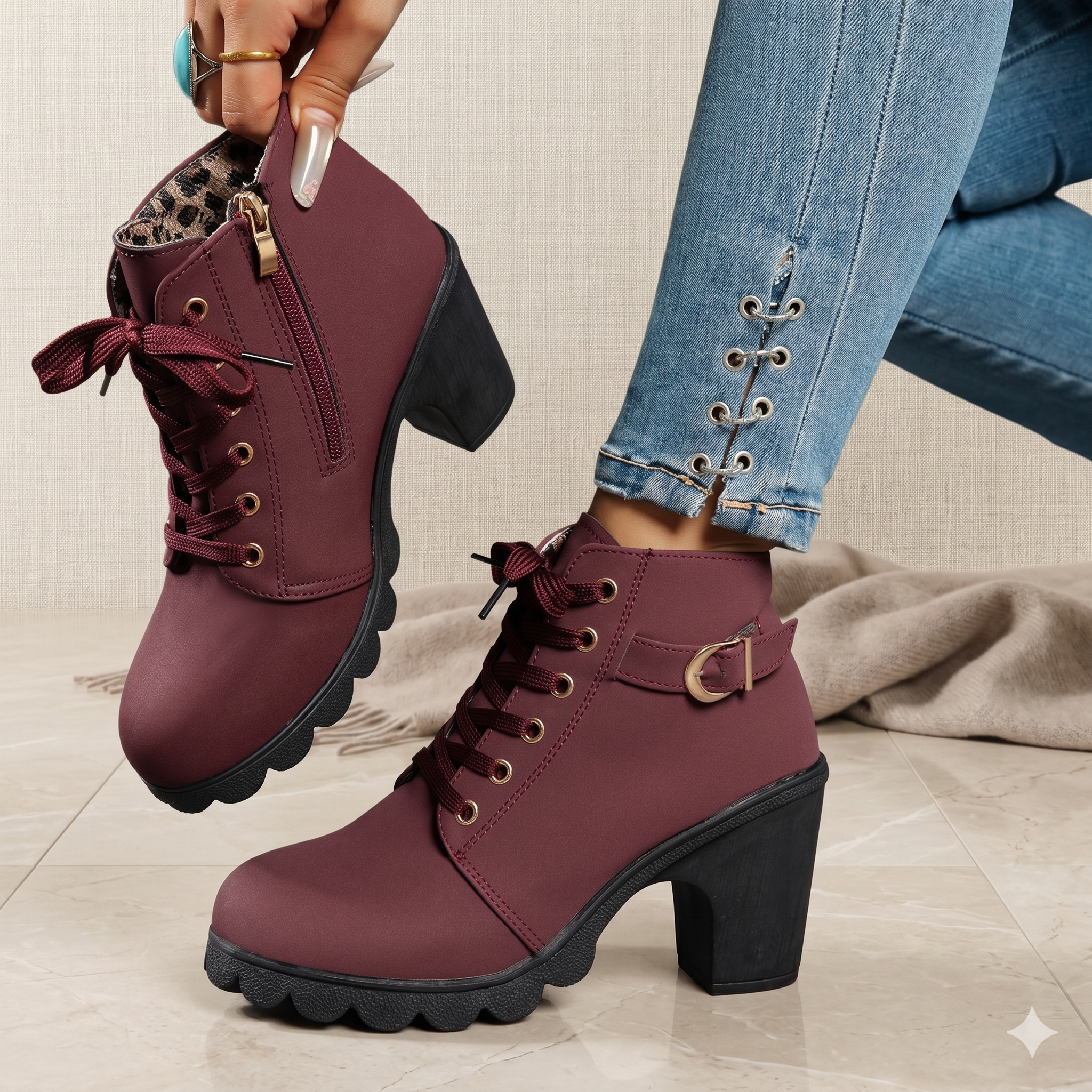 Glinda | Heeled Ankle Boots