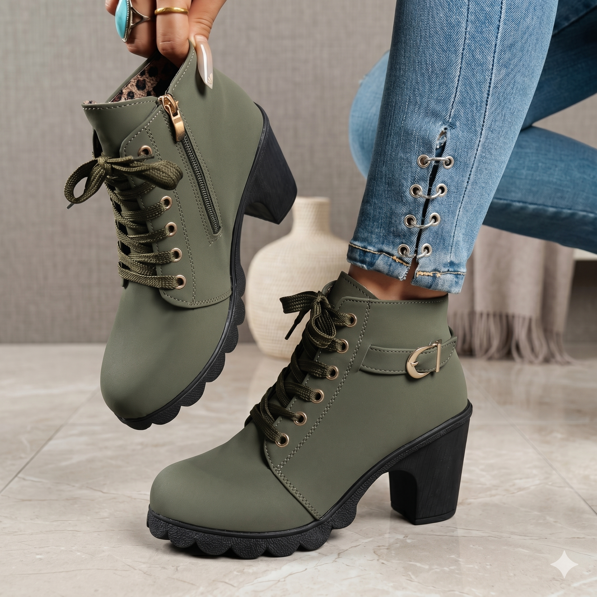 Glinda | Heeled Ankle Boots