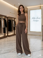 Josephine - High-Waisted Trousers with Wide Legs