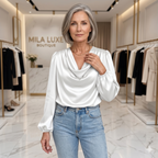 Leora Casual Pleated Blouse