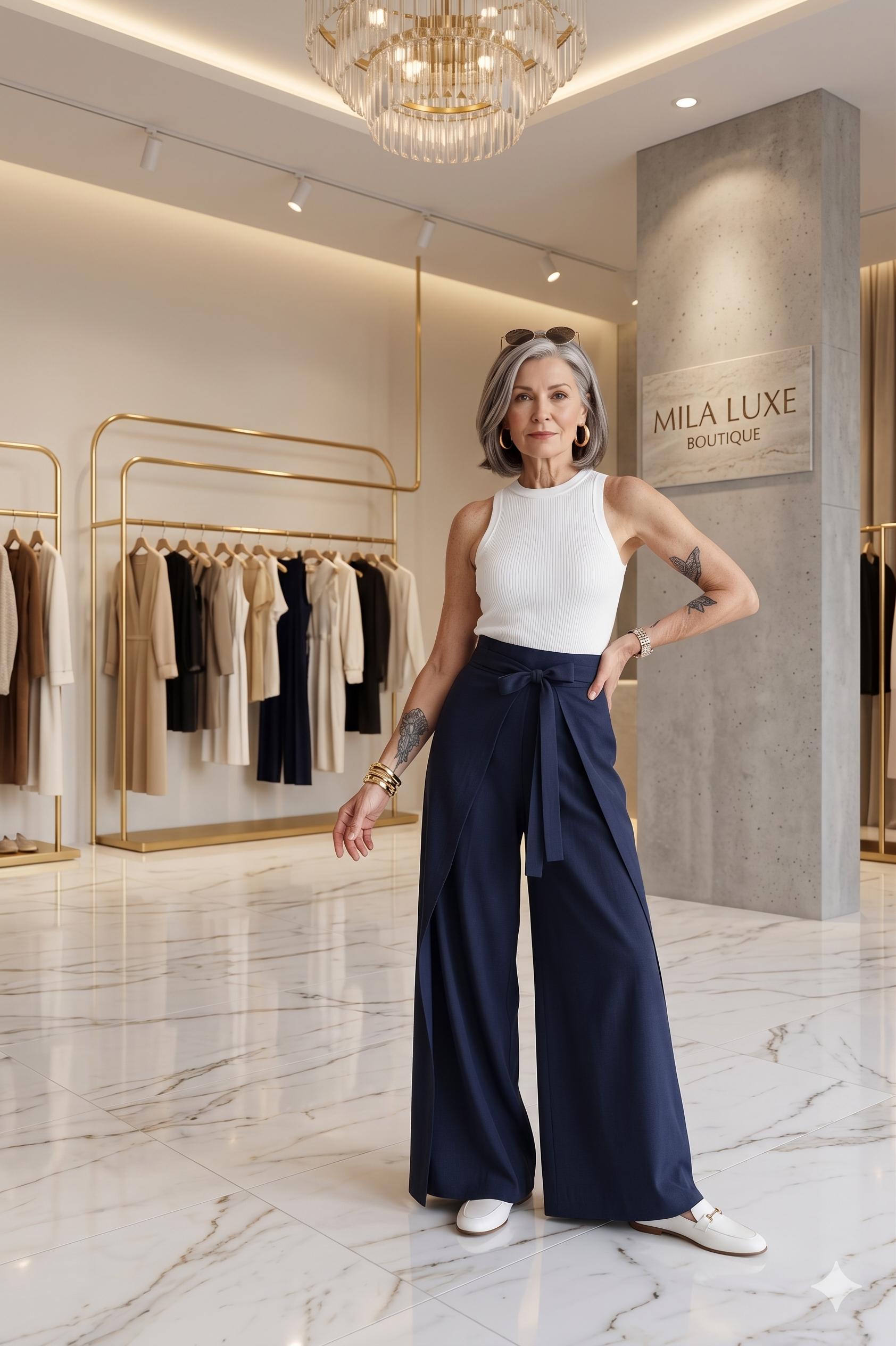 Maelis - Wide Linen Trousers