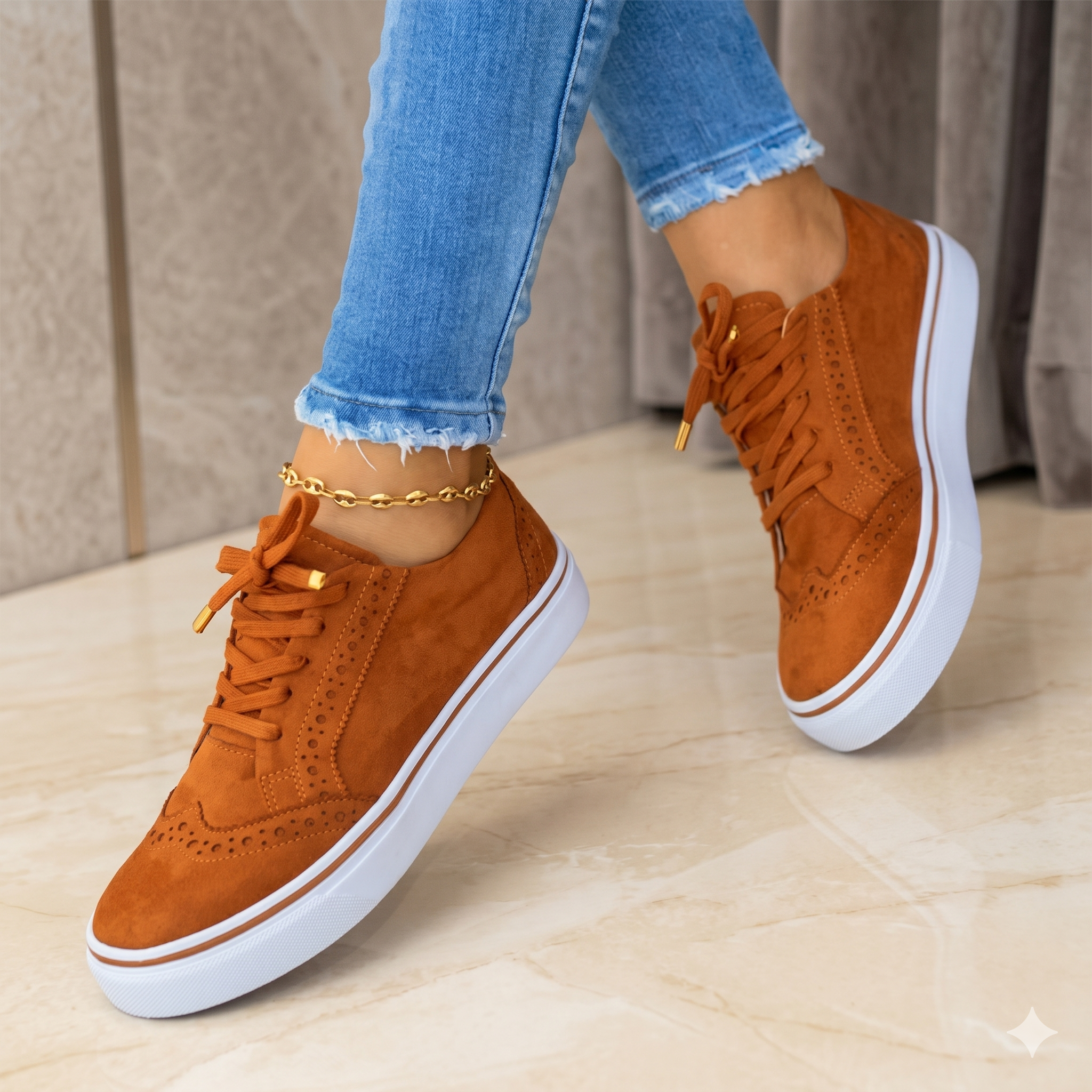 Maeva | Orthopedic Lace-up Sneakers