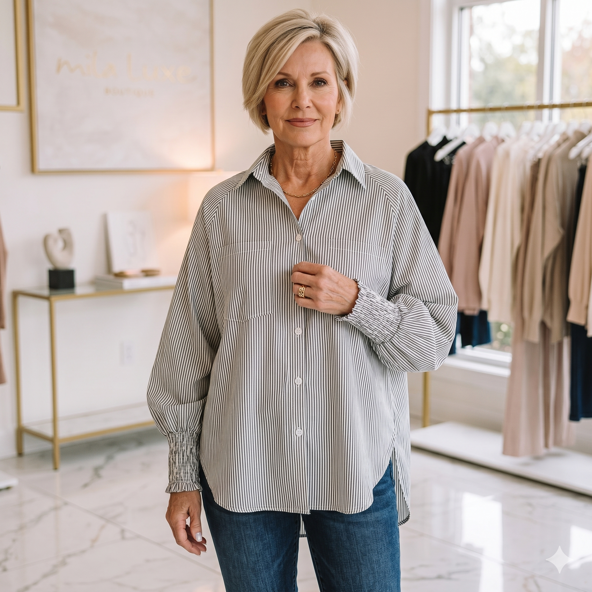 Maude™| Women Everyday Relaxed-Fit Shirt
