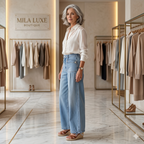 Oriselle – Elegant Flowy-Fit Jeans
