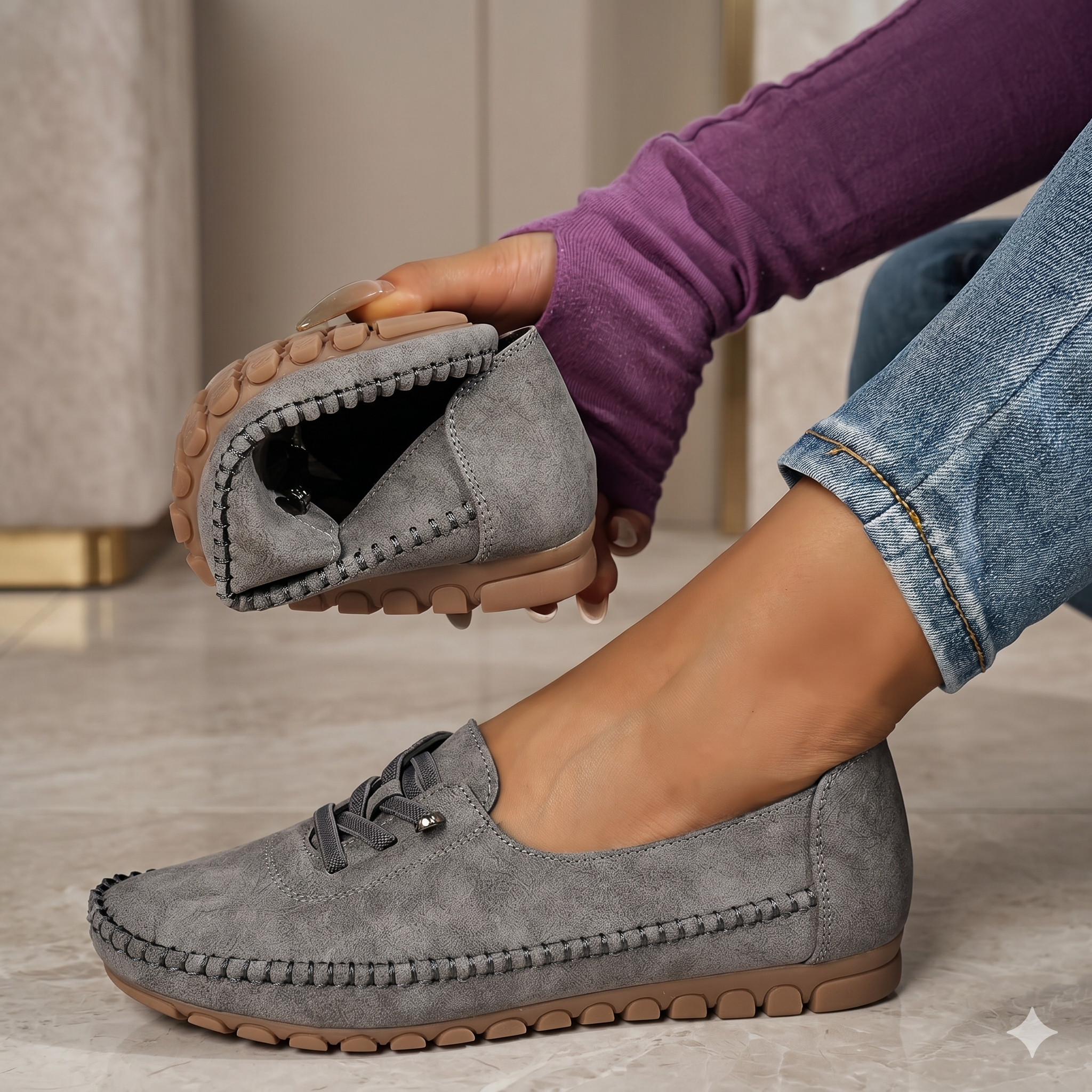 Orthelia | Soft moccasins with full support for sensitive feet