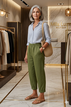 Romina™ | Timeless Linen-Cotton Trousers