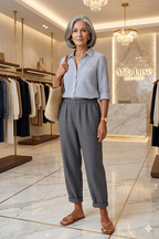 Romina™ | Timeless Linen-Cotton Trousers