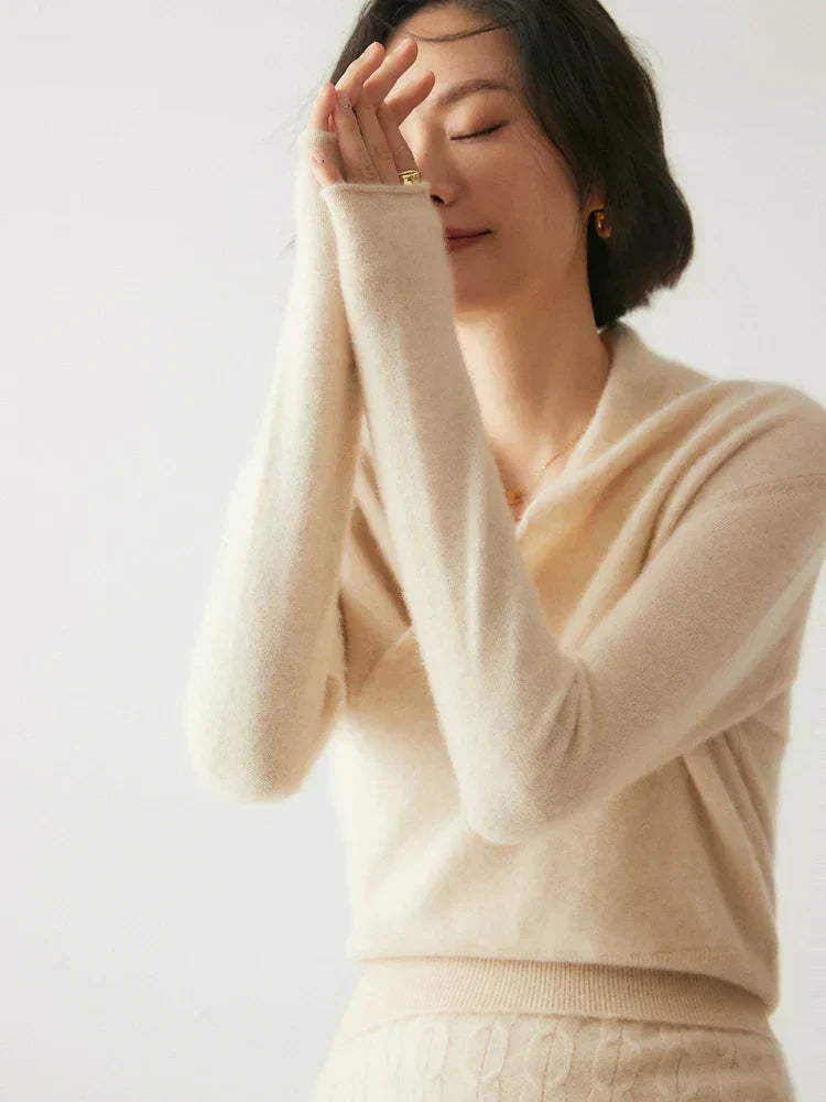 Rose | Women’s Elegant Wrap Crossover Chic Sweater