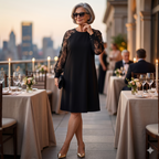 Séraphine | The Black Dress With Lace Sleeve