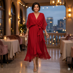 Valentina | Flowing Chiffon Dress
