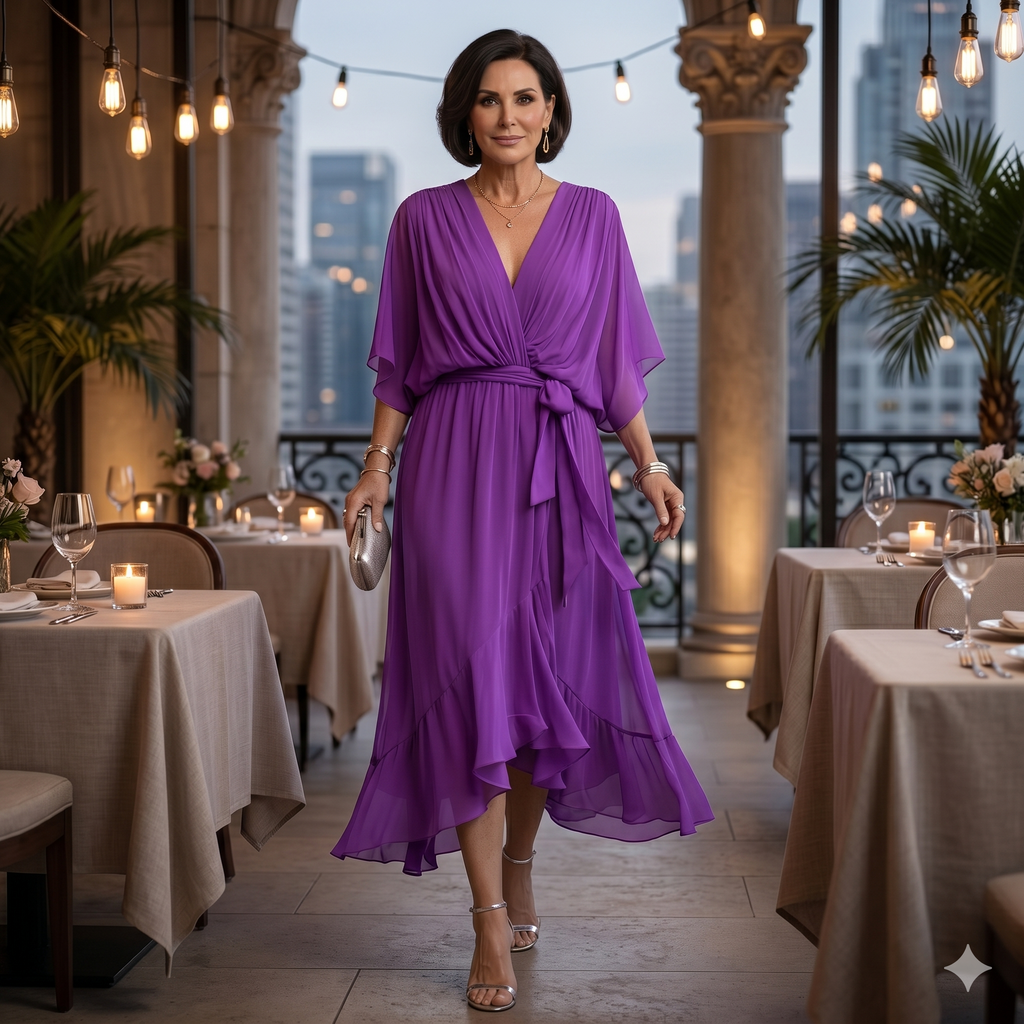Valentina | Flowing Chiffon Dress