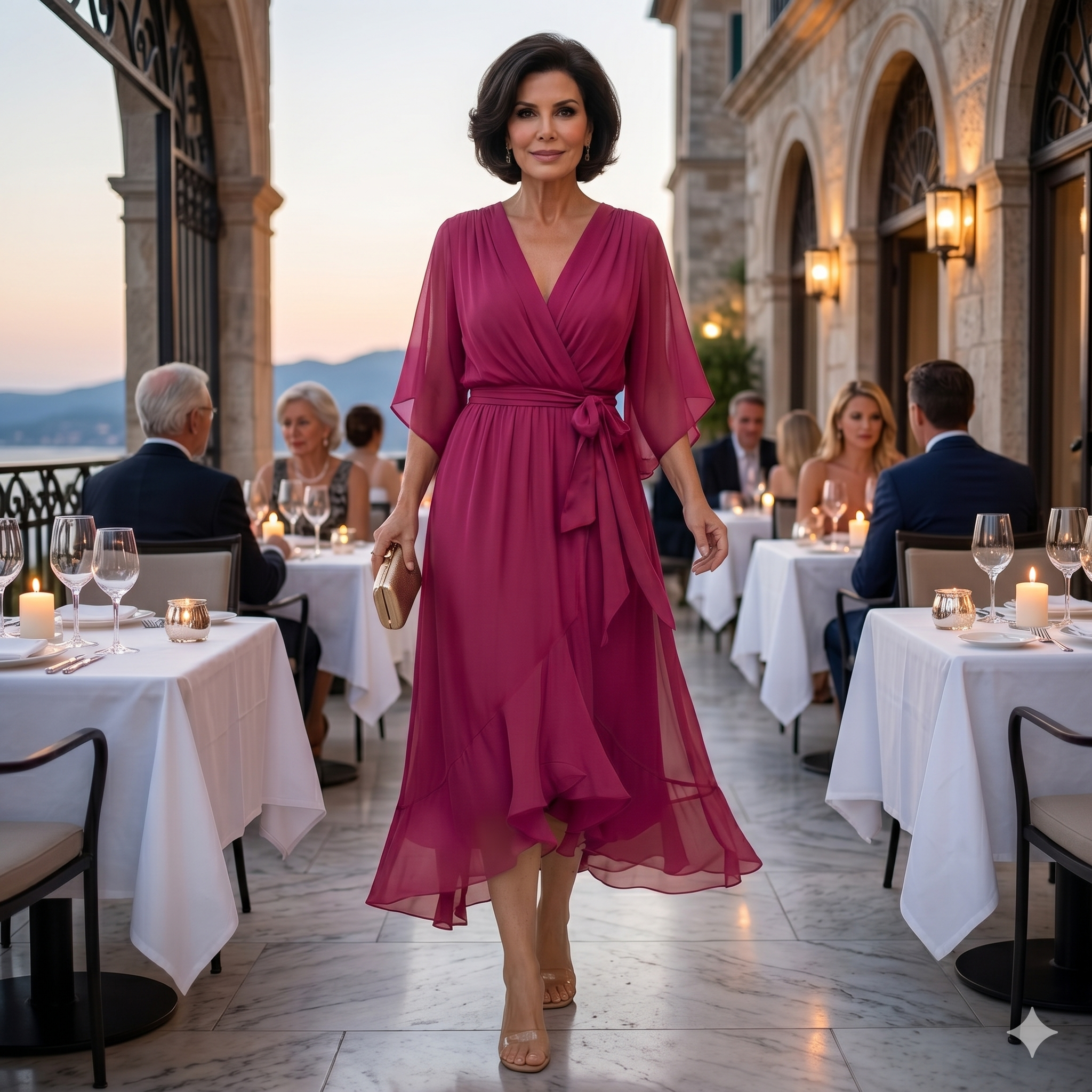 Valentina | Flowing Chiffon Dress
