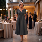 Viola | Midi Dress with Tummy Control