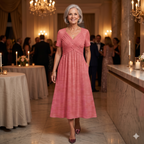 Viola | Midi Dress with Tummy Control