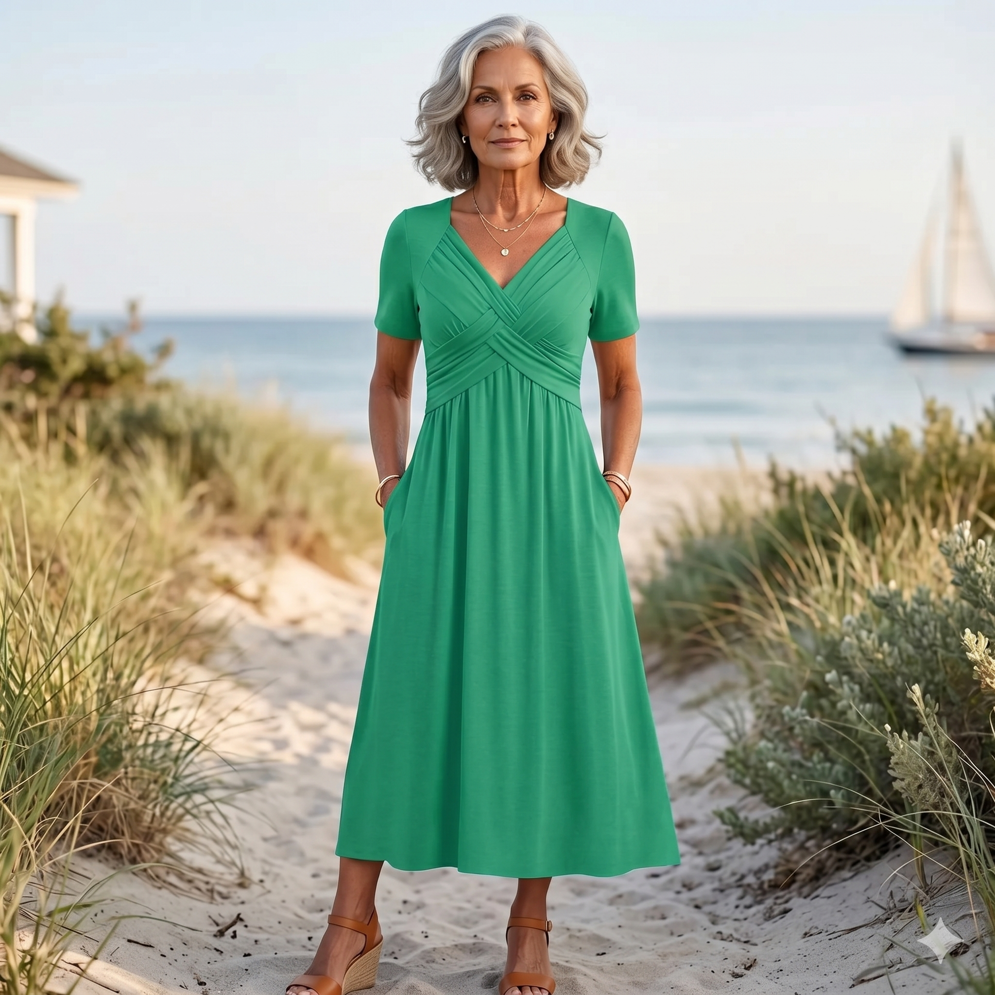 Viola™ | Midi Dress with Tummy Control