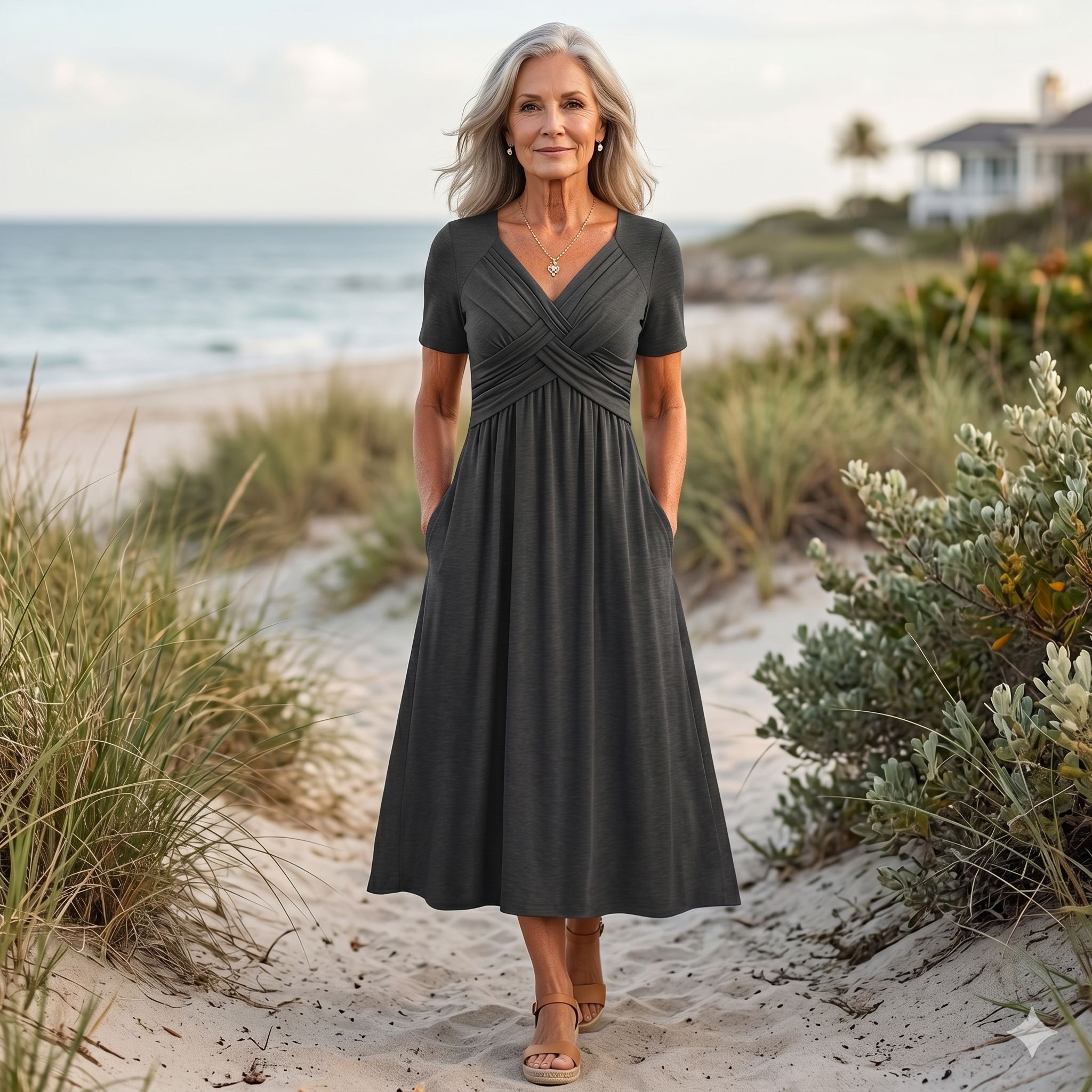 Viola™ | Midi Dress with Tummy Control