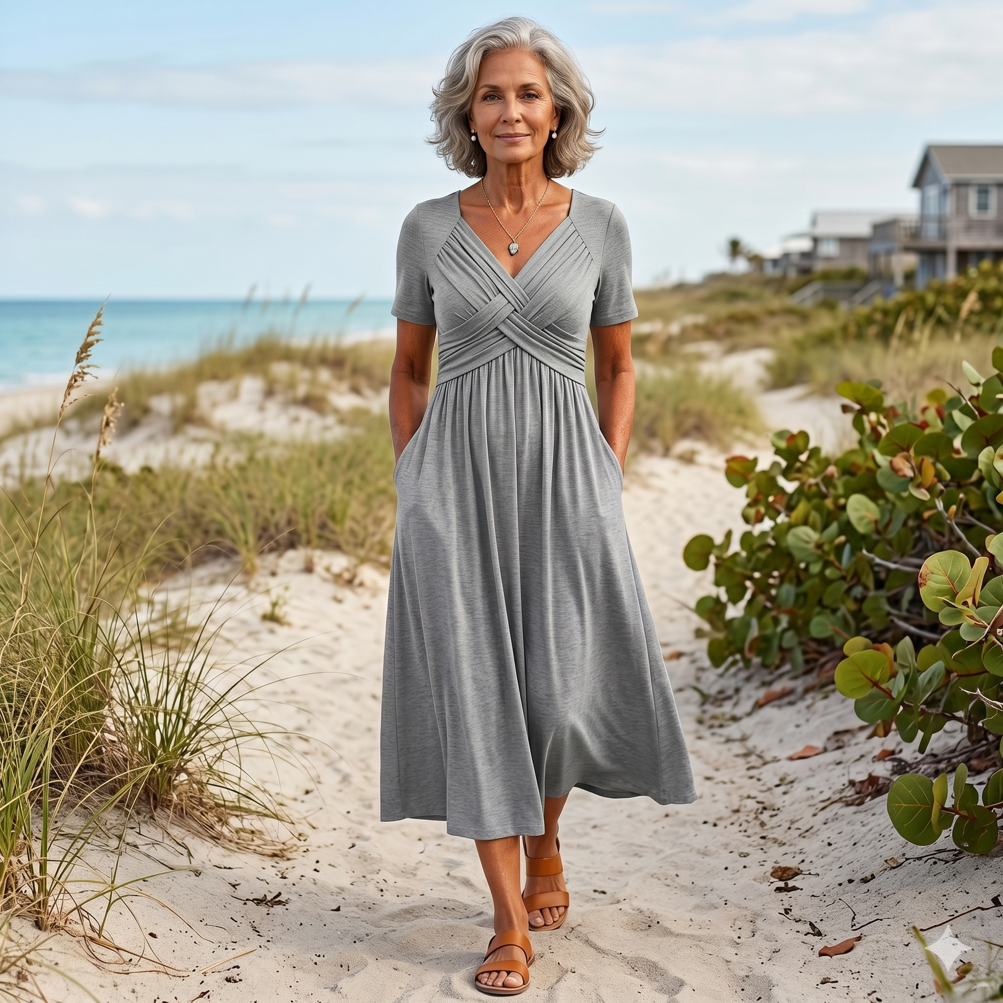 Viola™ | Midi Dress with Tummy Control