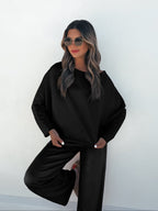 Black Off The Shoulder Scuba Top - FINAL SALE