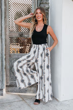 Black Scoop Neck Ribbed Tank Top
