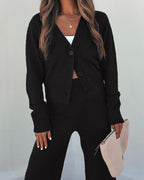 Black Sherpa Lounge Set - FINAL SALE