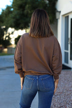 Brown 1987 Long Sleeve Pullover - FINAL SALE
