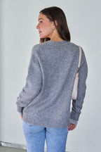 Cozy Grey Boyfriend Cardigan - FINAL SALE