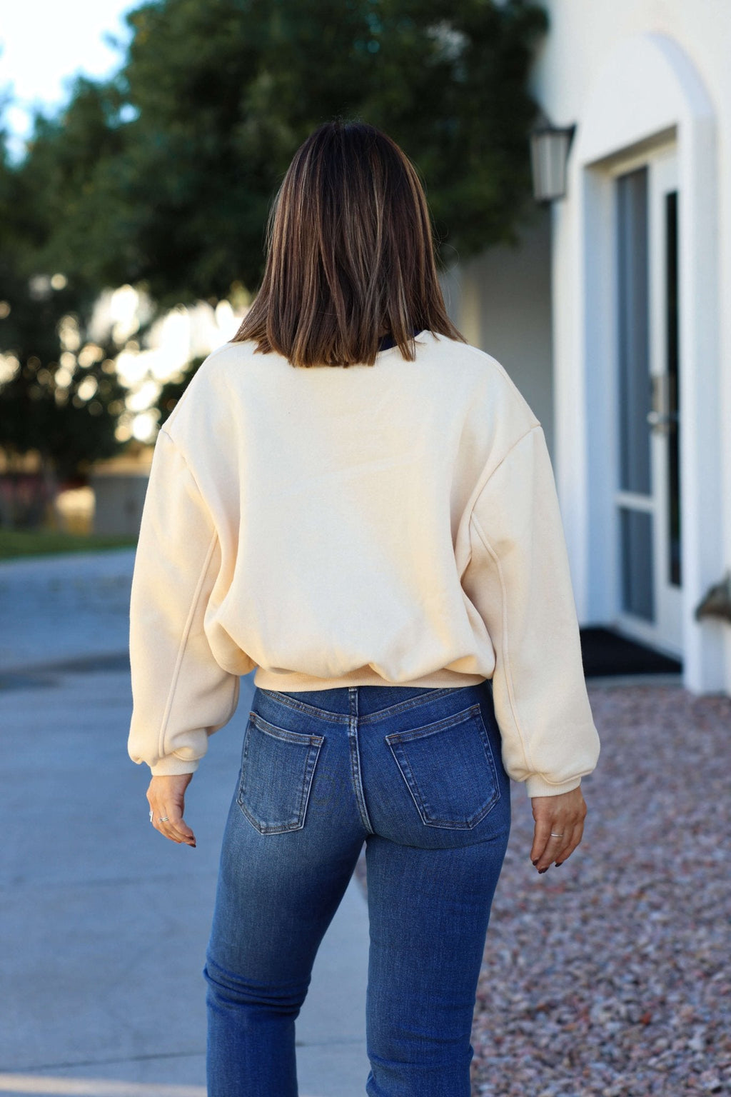 Cream Yosemite Graphic Crewneck Pullover - FINAL SALE