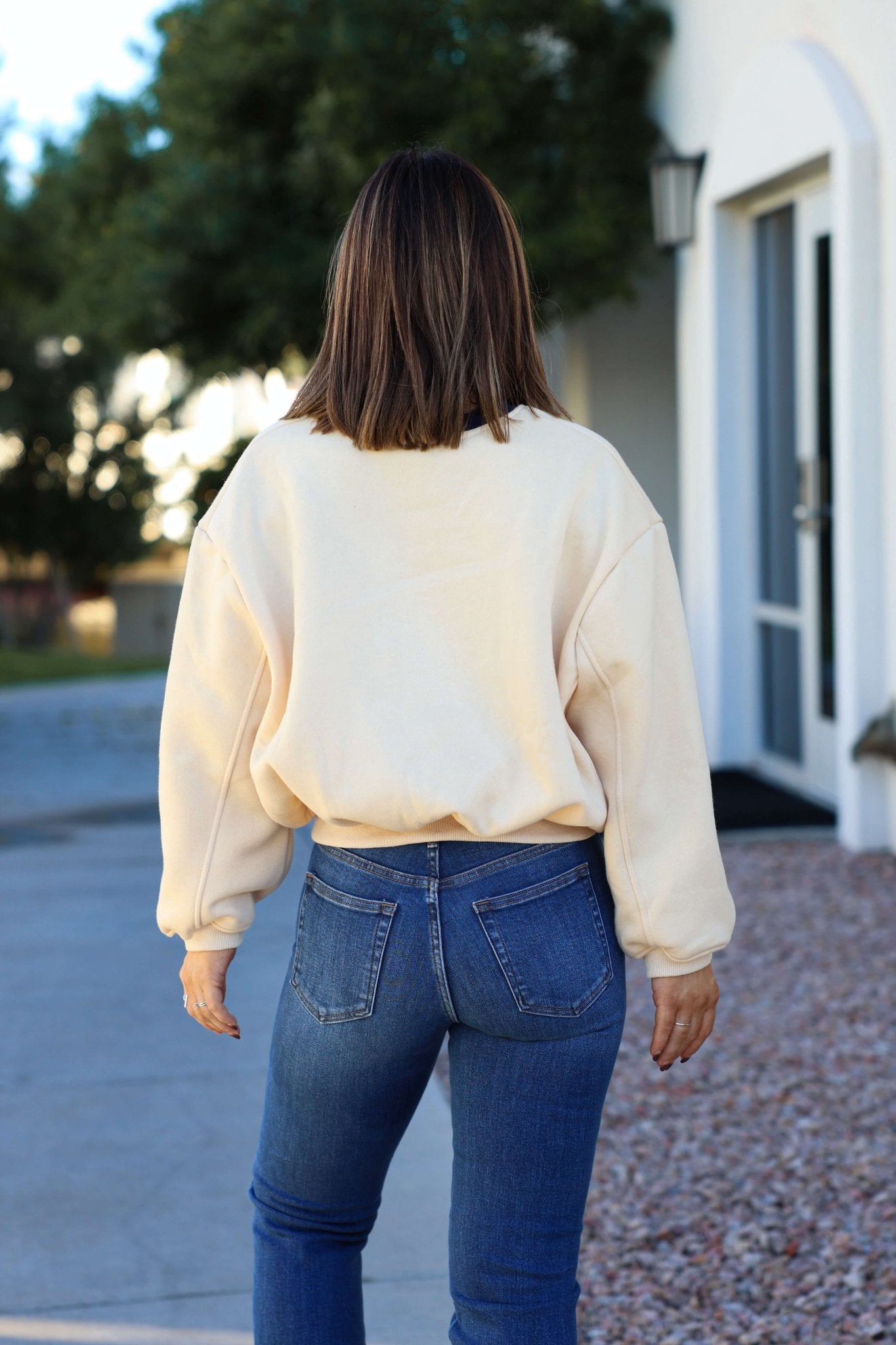 Cream Yosemite Graphic Crewneck Pullover - FINAL SALE
