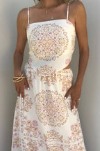 Evelyn Cream Print Tank Top