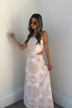Evelyn Cream Print Tank Top