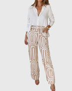 Emilia™ | Stylish Pants + Blouse & Belt
