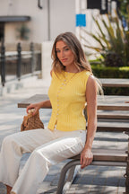 Free People Tilly Yellow Vest